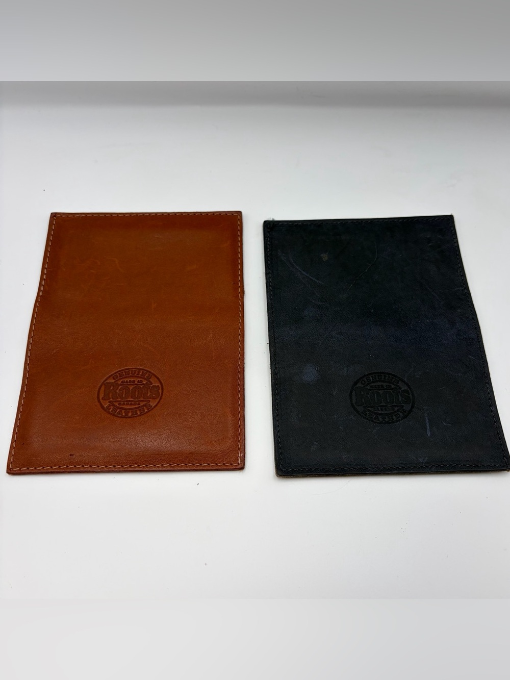 Roots Leather Key & Card Holders - Brown and Black